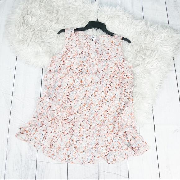 Cabi Women's 5032‎ Pink Floral Style Bella Tank Top Blouse Size Medium - Picture 2 of 6